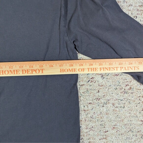 Polo Ralph Lauren T-Shirt Long Sleeve Cuffs YOUTH XL Charcoal Gray White Pony - Picture 8 of 9